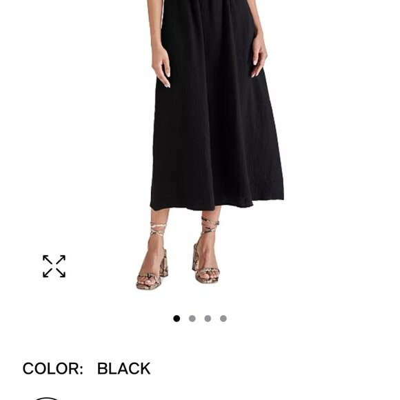 STEVE MADDEN Women's Taryn Cotton Gauze Midi Dress - Picture 2 of 7